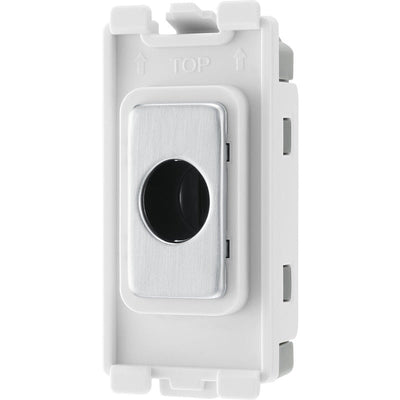 BG RBSFLEX Nexus Grid Brushed Steel 10mm Flex Outlet Module