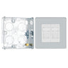 BG Screwless Polished Chrome RJ45 Double Data Outlet FPCRJ452 with 25mm Steel Back Box