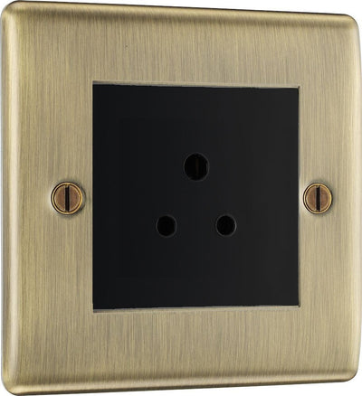 BG Nexus Metal Antique Brass 5A Unswitched Socket NAB29MB by British General (BG-NAB29MB)