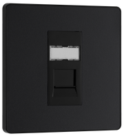 BG PCDMBRJ451B Matt Black Evolve RJ45 Cat6 Outlet-Black Insert by British General (BG-PCDMBRJ451B-Shopify-SA_1)