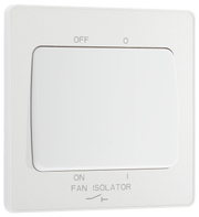 BG PCDCL15W Pearlescent White Evolve 10A 3 Pole Fan Isolator - White Insert by British General (BG-PCDCL15W-Shopify-SA_1)