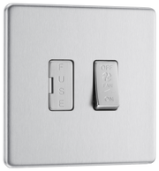 BG Electrical FBS15F Nexus Flatplate Screwless Brushed Steel 10Ax Plate Fan Isolator Switch by British General (BG-FBS15F-Shopify-SA_1)