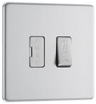 BG Electrical FBS15F Nexus Flatplate Screwless Brushed Steel 10Ax Plate Fan Isolator Switch by British General (BG-FBS15F-Shopify-SA_1)