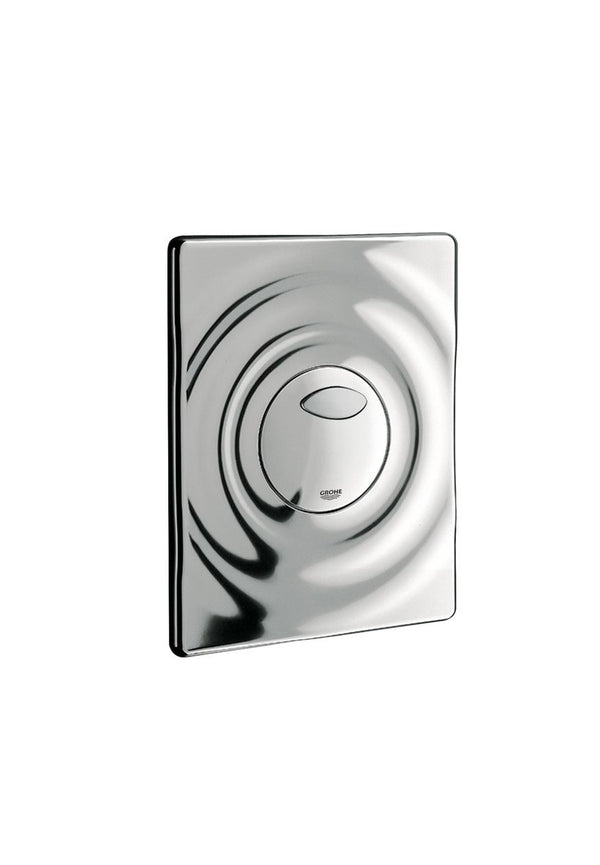 Grohe SURF Pneumatic WC Wall Plate; Dual Flush; Chrome