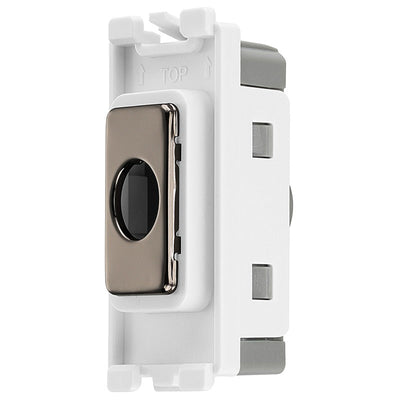 BG Electrical RBNFLEX Nexus Grid Black Nickel Flex Outlet Module 10mm