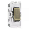 BG RRWDISAB Antique Brass 20 Amp DP Appliance Grid Switch Labelled Waste Disposal by British General (BG-RRWDISAB+RAB30)