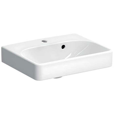 Geberit Smyle Square Washbasin 1 Tap Hole - 500.222.01.1 by Geberit (Geberit-500.222.01.1)