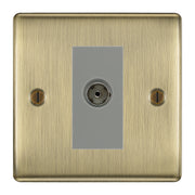 BG Nexus Metal Antique Brass Co-axial Socket NAB60G by British General (BG-NAB60G)