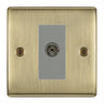 BG Nexus Metal Antique Brass Co-axial Socket NAB60G by British General (BG-NAB60G)