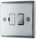 BG NPC50 Nexus Metal Polished Chrome 13A Switched Fused Spur Unit