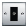 BG Nexus Metal Brushed Steel Satellite Socket NBS64B by British General (BG-NBS64B)