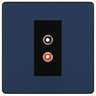 BG Evolve Matt Blue Euro Module RCA X 2 Outlet PCDDBRCA2B by British General (BG-PCDDBRCA2B)