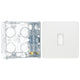 BG Evolve Pearlescent White 20A Intermediate Light Switch PCDCL13W with 35mm Steel Back Box