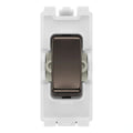 BG RRUPBN Black Nickel 20 Amp Double Pole Appliance Grid Switch Labelled Unprinted Rocker
