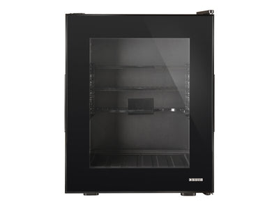 Corby Eton 35L Glass Door Minibar in Black & Black - UK Plug