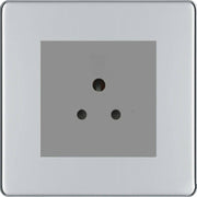 BG Nexus Screwless Polished Chrome 5A Unswitched Socket FPC29MG by British General (BG-FPC29MG)