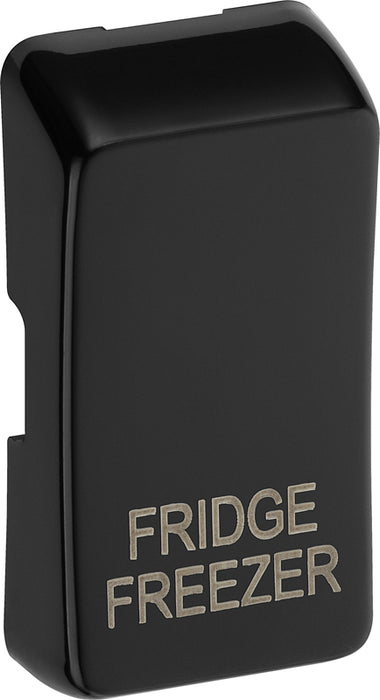 BG RRFFPCDB Evolve Grid Black 'FRIDGE FREEZER' Rocker