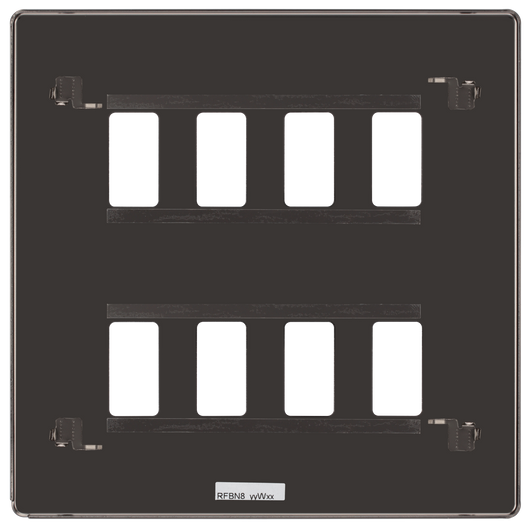RFBN8 Back - The Grid modular range from British General allows you to build your own module configuration with a variety of combinations and finishes.