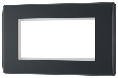 BG PMEMR4 Part M | 4 Module Square Euro Module Front Plate by British General (BG-PMEMR4)
