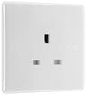 BG 823 Moulded Round Edge | White | 1 Gang 13A Unswitched Socket by British General (BG-823)