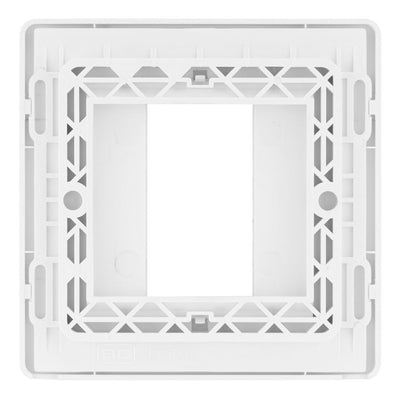 BG Evolve Pearlescent White Single Secondary Telephone Socket, Screw Terminal - White Insert