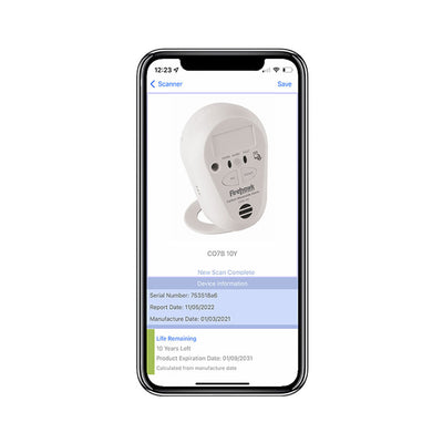 10 Year Longlife Battery LED Carbon Monoxide Alarm - Firehawk CO7B-10Y by Firehawk (Safelincs-FICO7B10Y)