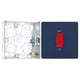 BG Evolve Matt Blue 45A DP Single Plate + Neon PCDDB74B with 25mm Steel Back Box