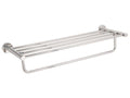 Corby Harrogate Towel Rail with Shelf in Polished Steel
