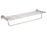 Corby Harrogate Towel Rail with Shelf in Polished Steel by Corby of Windsor