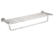 Corby Harrogate Towel Rail with Shelf in Polished Steel