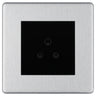 BG Nexus Screwless Brushed Steel 2A Unswitched Socket FBS28MB by British General (BG-FBS28MB)