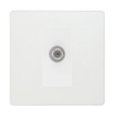 BG Evolve Pearlescent White Satellite Socket PCDCL64W by British General (BG-PCDCL64W)