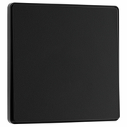 BG Evolve Matt Black 1 Gang 2-Way 20A Edge to Edge Rocker Light Switch | PCDMB12EB by British General (BG-PCDMB12EB)