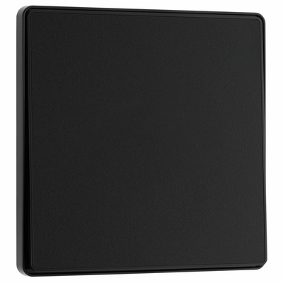 BG Evolve Matt Black 1 Gang 2-Way 20A Edge to Edge Rocker Light Switch | PCDMB12EB by British General (BG-PCDMB12EB)