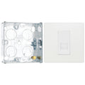 BG Evolve Pearlescent White 1 Gang Master Telephone Outlet PCDCLBTM1W with 25mm Steel Back Box