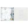 BG Evolve Pearlescent White 1 Gang Master Telephone Outlet PCDCLBTM1W with 25mm Steel Back Box