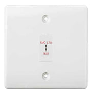 BG Nexus White 2 Way Single Pole Emergency Key Switch by British General (BG-NWM12EL)
