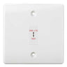BG Nexus White 2 Way Single Pole Emergency Key Switch by British General (BG-NWM12EL)