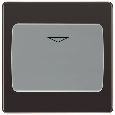 BG Screwless Black Nickel Key Card Switch FBNKYCSG by British General (BG-FBNKYCSG)