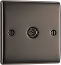 BG NBN60 Nexus Metal Black Nickel 1 Gang Co-Axial Socket
