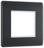 BG PMEMS2 Part M | 2 Module Square Euro Module Front Plate by British General (BG-PMEMS2)