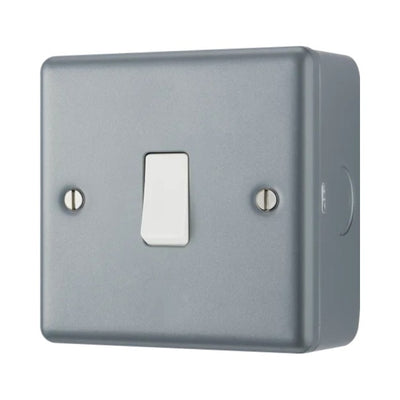 BG MC512 Metal Clad 20A 16AX 2 Way Single Light Switch by British General (BG-MC512)