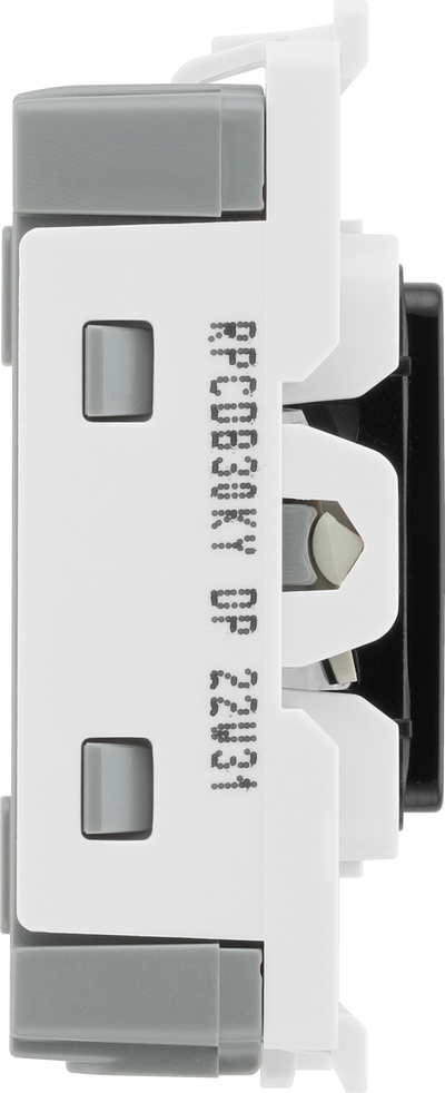 BG RPCDB30KY Evolve Grid Black 20A 20AX 2 Pole Secret Key Switch Module