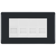 BG Part M 4 Gang IDC Master Telephone Socket - White Insert