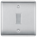 BG Brushed Steel 1 Gang Engraved Appliance Grid Switch Custom Labelled