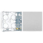 BG Evolve Brushed Steel Intermediate Edge to Edge Rocker Switch PCDBS13EW with 35mm Steel Back Box
