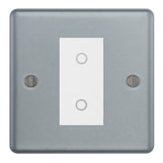 BG Metal Clad 1 Gang Single Switch Master Touch Dimmer - White Insert