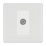 BG White Moulded Co-axial Socket NWM60W by BG Nexus (BG-NWM60W)