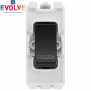 BG Evolve Black RRFZPCDB 20 Amp Double Pole Appliance Grid Switch Labelled Freezer by British General (BG-RRFZPCDB+RPCDB30)