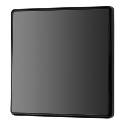 BG Evolve Black Chrome Intermediate Edge to Edge Rocker Switch PCDBC13EB with 35mm Steel Back Box